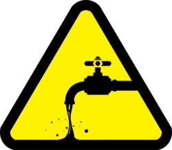 Caution Water Sign