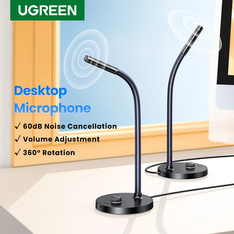 UGREEN USB Microphone Desktop Computer PC Mic for YouTube Streaming, Podcasting, Gaming Mic for Mac Windows Audio Microphones