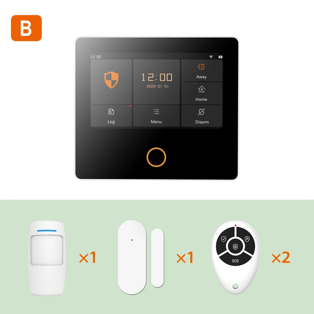 Staniot WiFi Tuya Smart Home Burglar Alarm Kit Wireless Security Protection System 4.3" IPS Touch Screen Built-in 10 Languages - Image 8