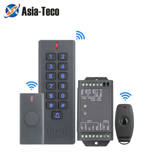 Waterproof Wireless Door Lock Remote Control Access Control 125Khz 13.56Mhz RFID Access Control Wireless Keypad Control Reader - MaliksPrice