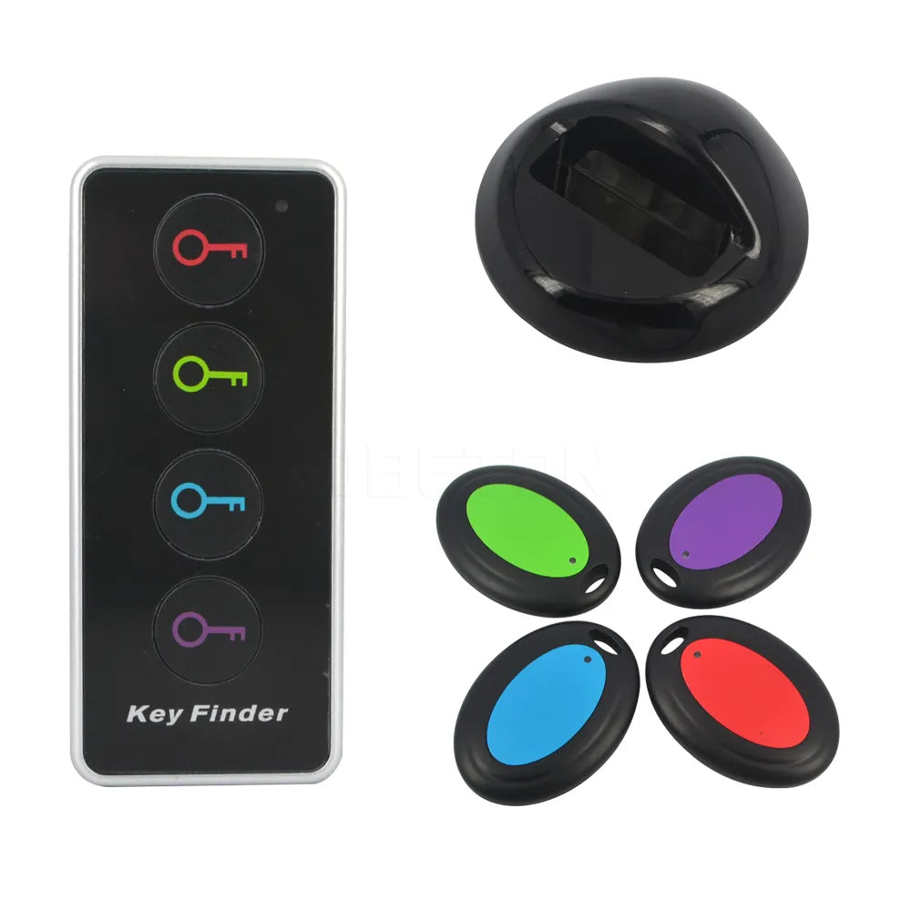 Kebidu 433.92MHz Design Advanced Wireless Key Finder Remote Key Locator Anti-Lost Alarm with Torch Function