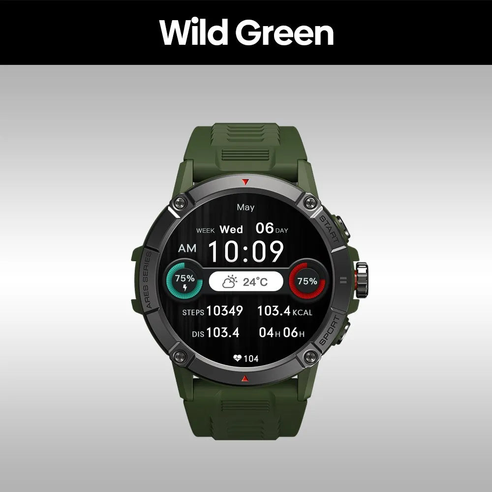 Zeblaze Ares 3 Smart Watch Large 1.52 Inch IPS Display Voice Calling 100+ Sport Modes 24H Health Monitor Smartwatch - Image 8