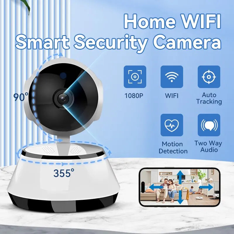 WiFi Security Camera 1080P Two Way Intercom View Anytime Anywhere Baby Monitor Indoor Cctv Camera