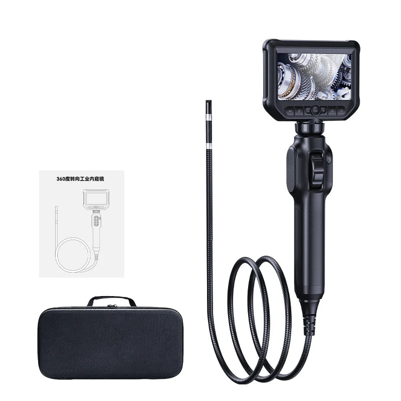 KERUI 8mm 2MP Industrial Endoscope Camera 360 Degree Rotation Cars Inspection Camera with 8 LED Lights Borescope for Android/IOS - Image 8