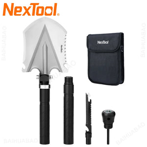 NexTool Outdoor Folding Shovel 14 in 1 Multi-functional Shovel Multitool Camping Hoe Axe Hammer Wood Saw Knife Survival Tool - MaliksPrice