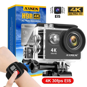 AXNEN H9R Action Camera 4K 30fps EIS 1080P60fps WiFi 2Inch Screen Underwater Waterproof Helmet Motorcycle Video Record Sport Cam - MaliksPrice - Motorcycle Helmet Cam