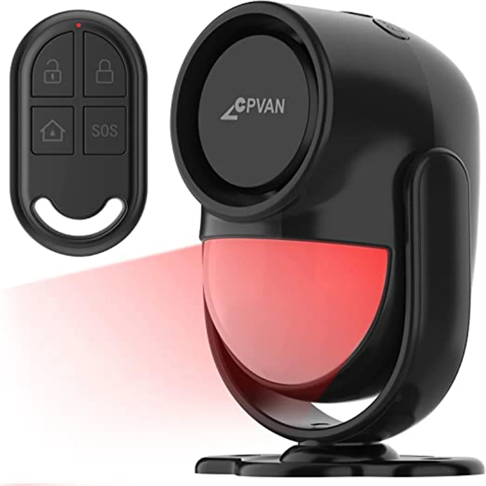 CPVAN Motion Sensor Alarm with Remote Control, Indoor Wireless Infrared Security Motion Detector with Siren (3*AA Batteries) - Image 8