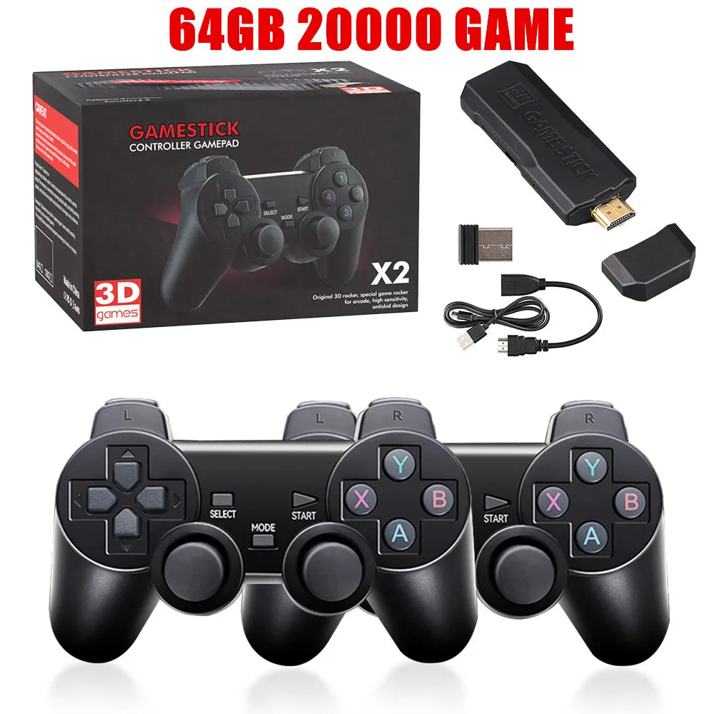GD10 Video Game Stick 4K Console 2.4G Double Wireless Controller 40000 Games 128GB Retro Games for PS1/GBA Boy Christmas Gift - Image 7