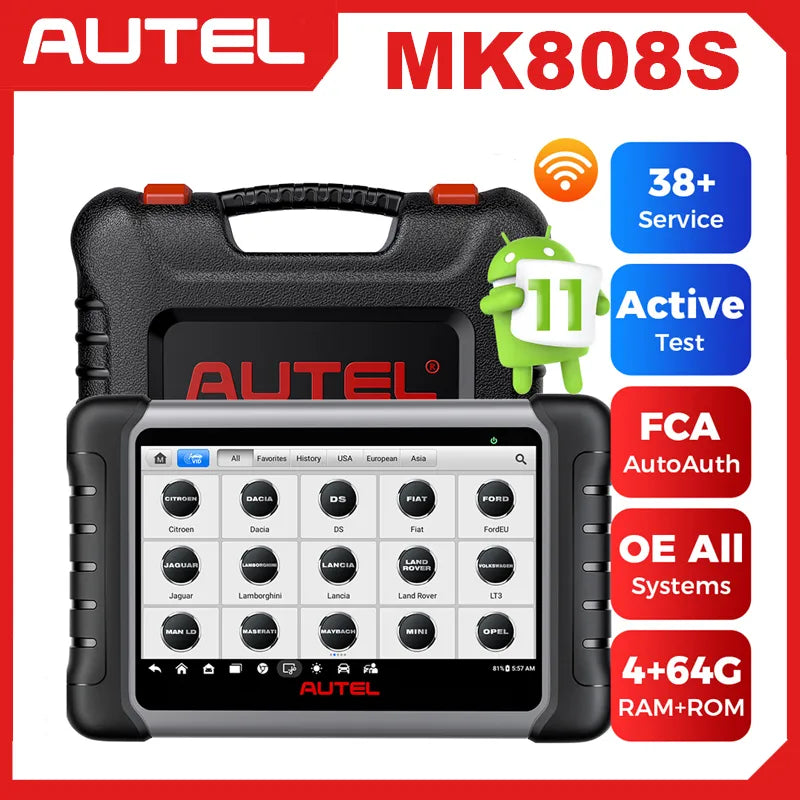 Newest Autel MK808S Pro OBD2 Scanner Bi-directional Diagnostic Tools All System Code Reader PK MK808BT MX808S