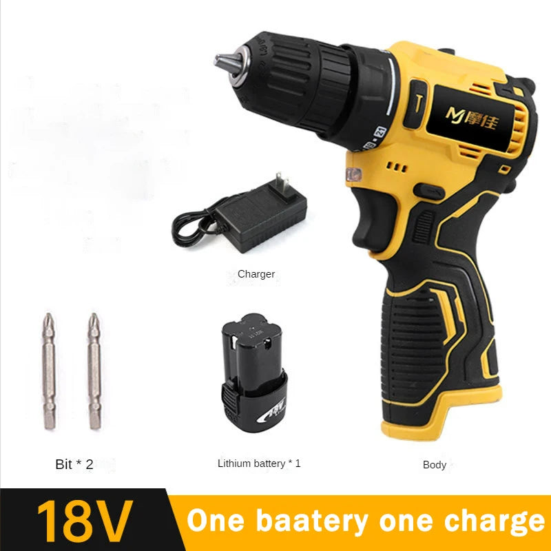 18V Brushless Electric Impact Wrench Drill 3000rpm Cordless Driller Driver Screwdriver Li-ion Battery Electric Power Drill Tools - Image 7