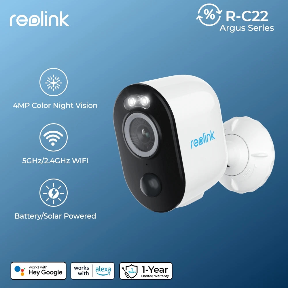 [Refurbished Battery Camera WiFi/4G] Reolink 1080p 2K IP camera WiFi Camere 4G Camera Battery Solar Powered Video Surveillance