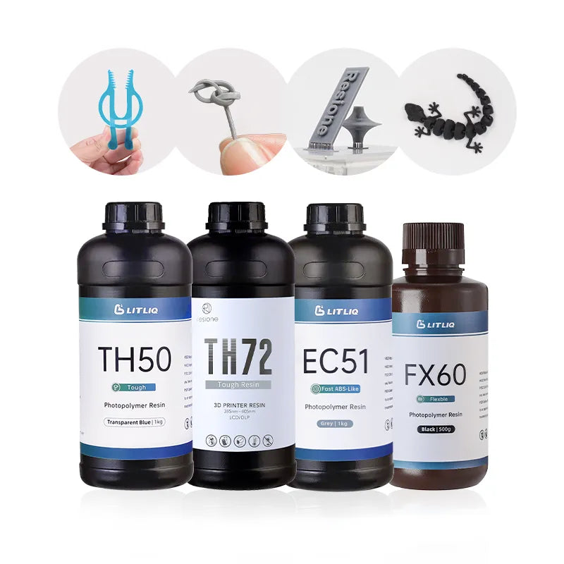 Resione Rigid ABS Like 3d Resin Photopolymer Resin Fast Printing 3D Printer Resin For Photon Elegoo Anycubic Resin 3D Printer