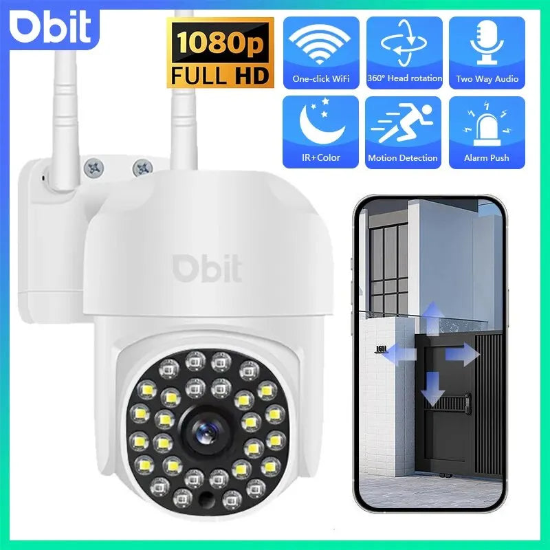 DBIT Wifi Survalance Camera A13 Security Protection IP Camera 1080P 360° Panorama Night Vision Intercom Camcorder