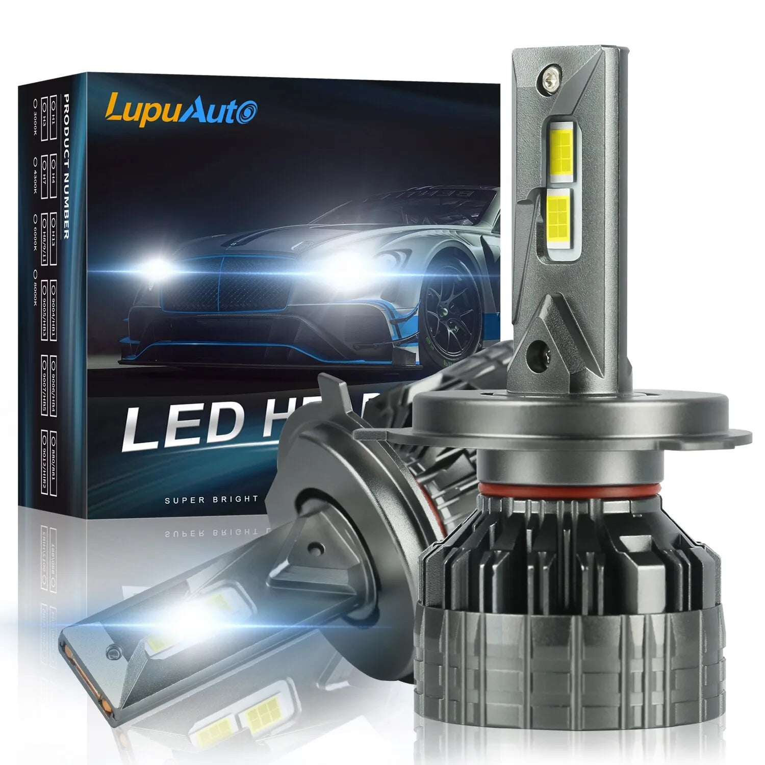 2Pcs 30000LM H7 LED Canbus No Error H4 H11 H8 H9 9005 HB3 LED Headlight Bulb Auto Lamp 9012 HIR2 LED Head Lights Super Bright