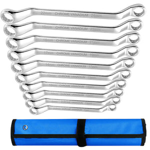 Metric 5.5-22mm Offset Ring Spanner Double Head Combination Wrenches Garage Workshop Repair Hand Tool Double Ended Wrench - MaliksPrice