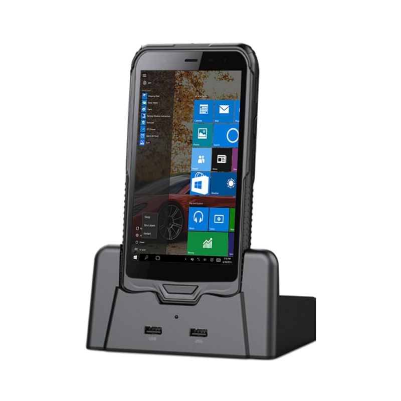RUGLINE 4G RAM 128G ROM Handheld Outdoor Terminal 2D Laser Barcode Scanner Bluetooth 6" PDA Windows 10 IP67 Waterproof Tablet