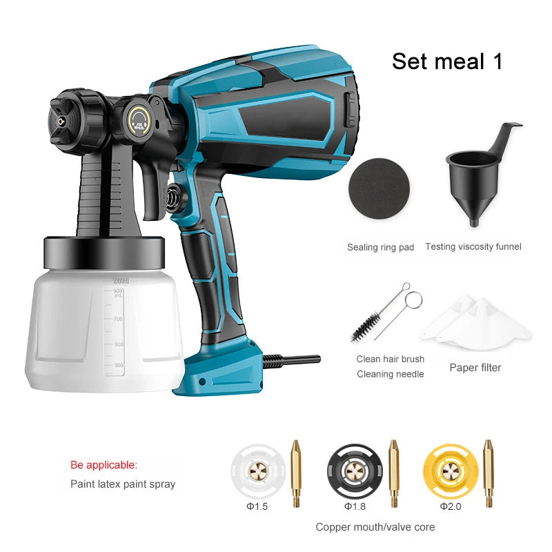 1000ML Electric Mini Spray Gun Lithium Battery Portable Household Latex Paint Painted Sprayer Adjustable Flow Rate Electric Tool - Image 7