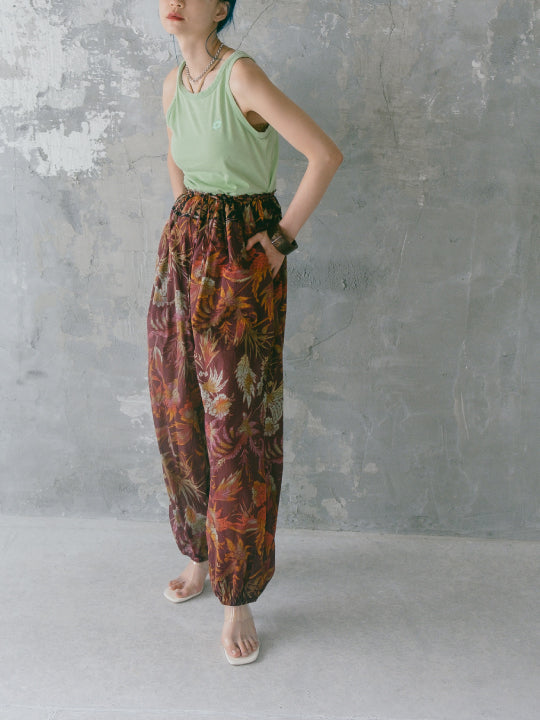 Resort Plant Summer Pants