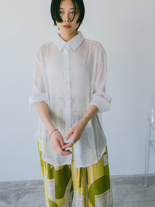 Monotone Sheer Shirt