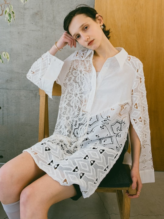 Lace Patchwork Shirt