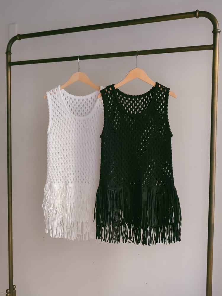 Crochet Fringe Vest