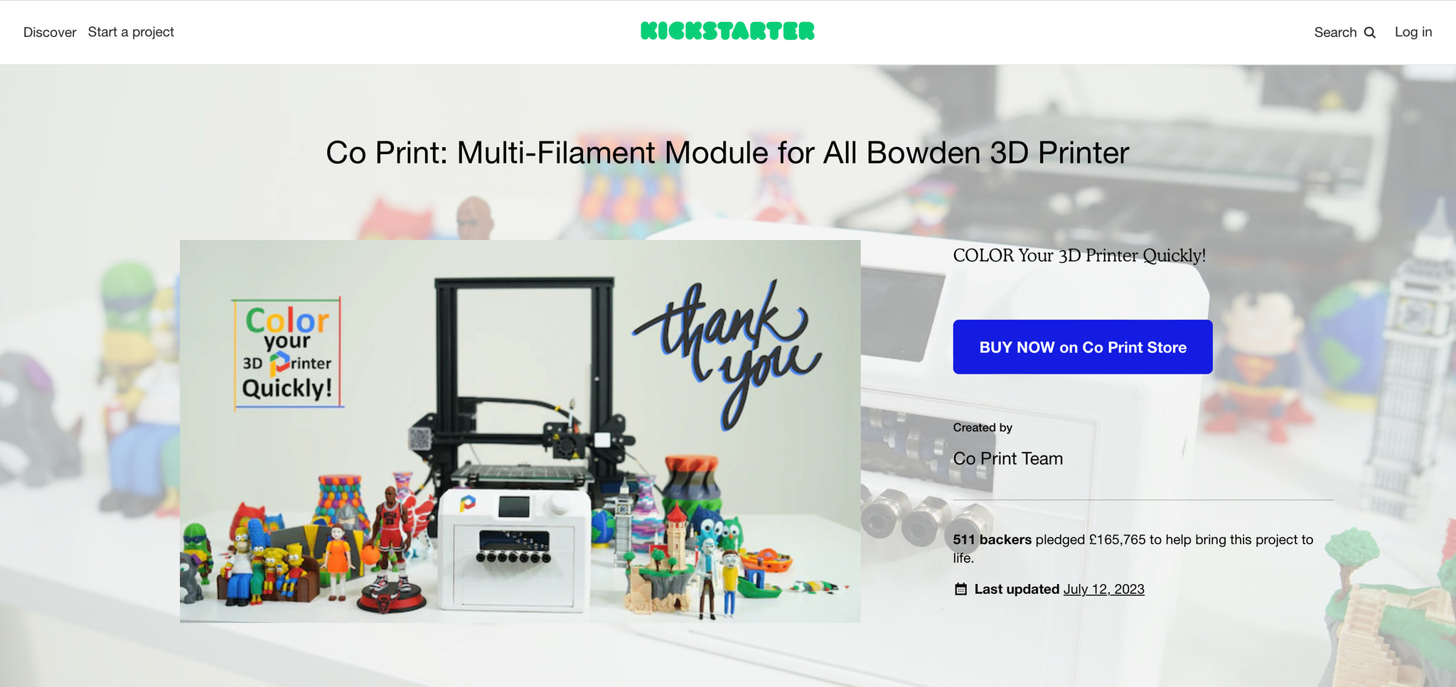 Co Print Kickstarter Campaign