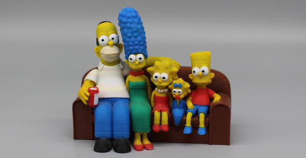 Simpsons for Home Decoration Made with 3D Printing
