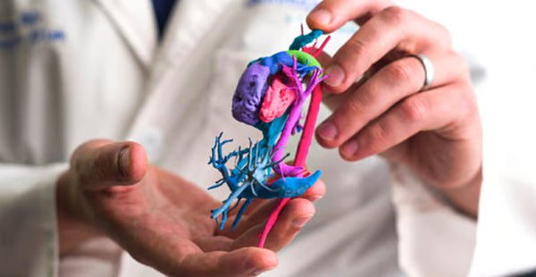 3D printed multi color for science and medicine