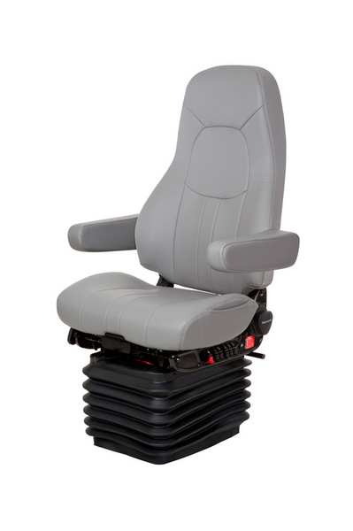 Pro-Ride Truck Seat - Gray Leather - Aftermarket Truck Parts