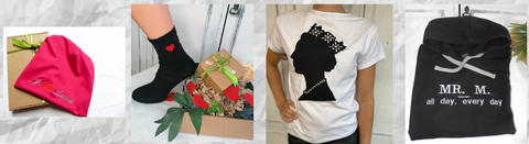 Valentīna diena personalizētas dāvanas izšūtas pupiņas zeķes karalienes krekls kapuci perfekta dāvana betolli