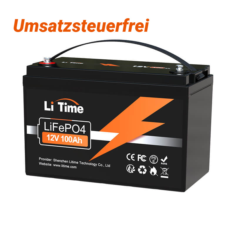 0% VAT】LiTime 12V 100Ah LiFePO4 lithium battery (ONLY for