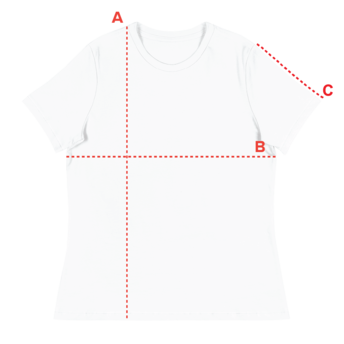 Size Chart - Women's Relaxed T-Shirt