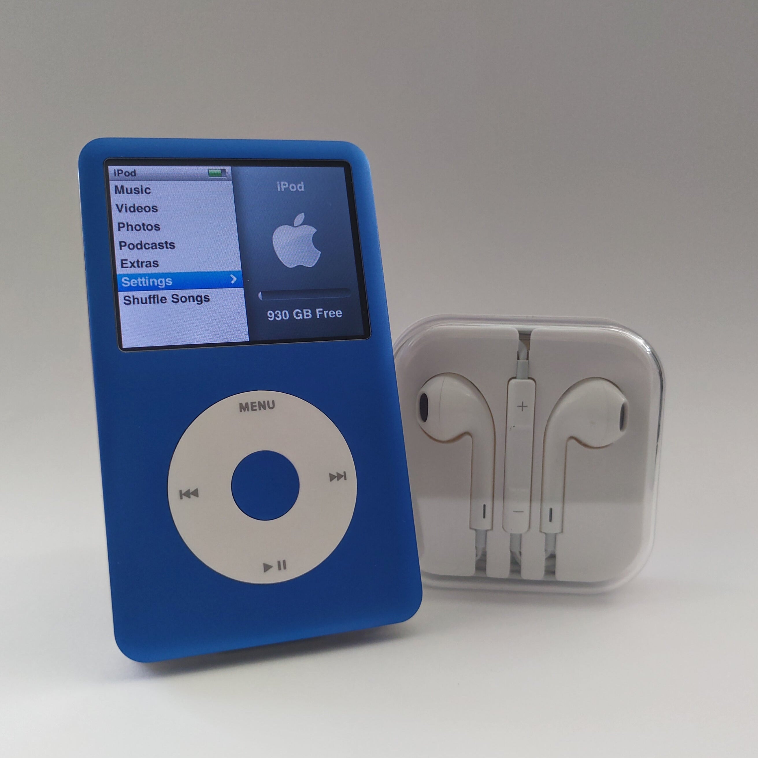 iPod classic - Blue and Black | Flash Storage and Extended Battery