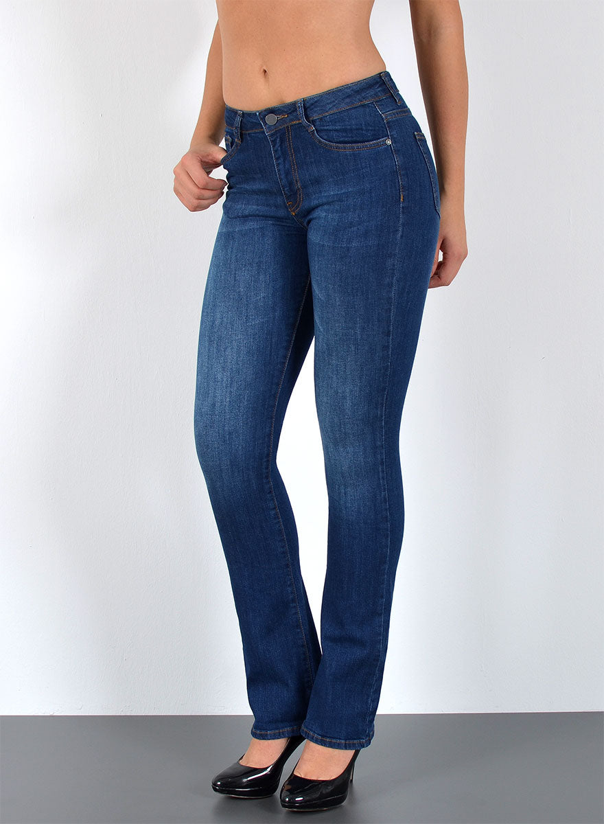 Damen High Bootcut Jeans bis weichem Baumwollstoff– esrajeans