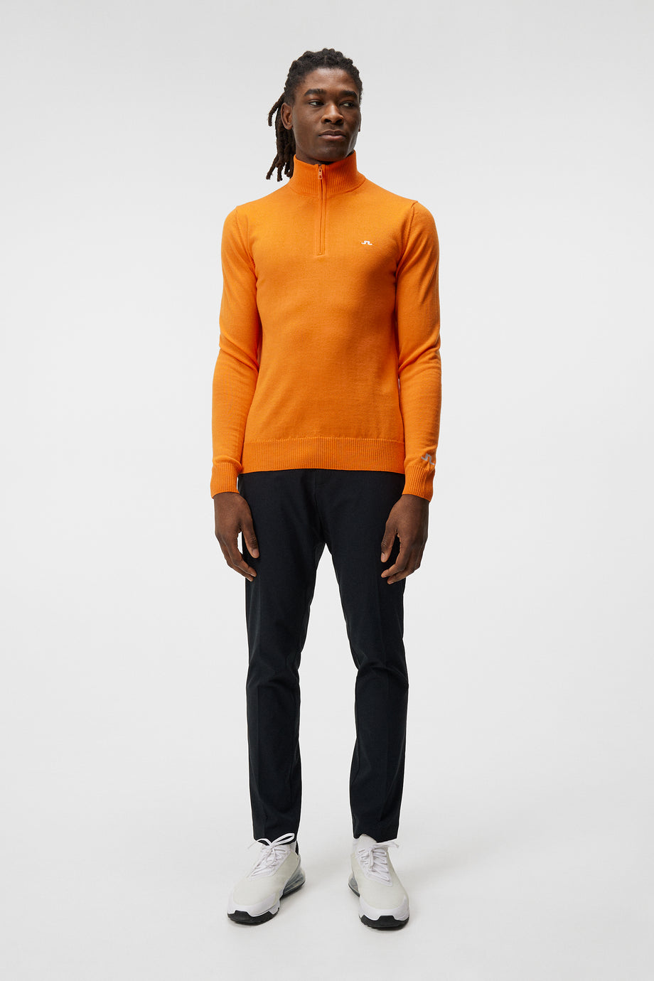 Kian Zipped Sweater / Russet Orange – 
