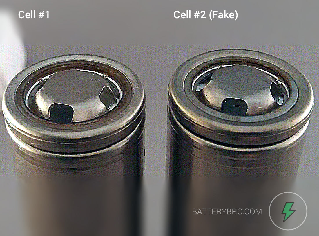 Another angle of the two batteries