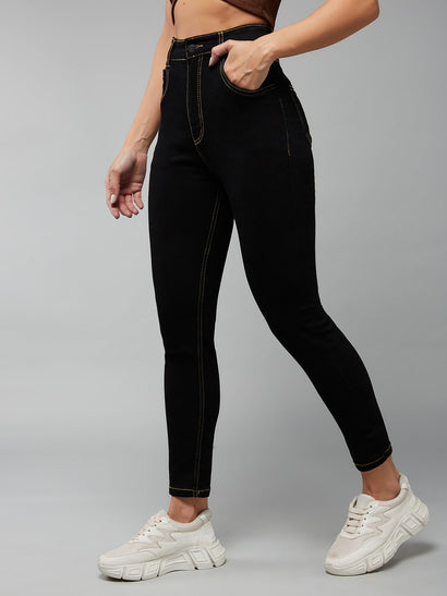 Buy DOLCE CRUDO Black Women's Regular Fit Brave New World Skinny Jeans Black