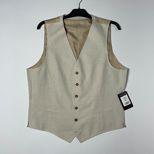 Image of Mens Cream Waistcoat