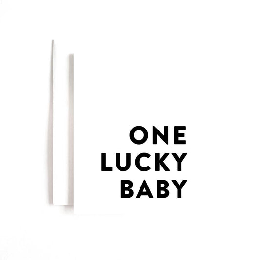 One Lucky Baby Card