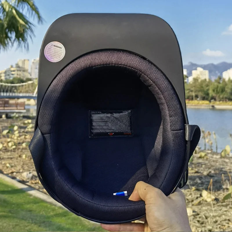 Harley Vintage Half Face Helmet - View 3 - Henderson Shop