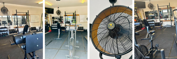 Garage Fan by MULE is great for home gyms
