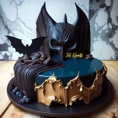Creative Customised Batman Theme Cake