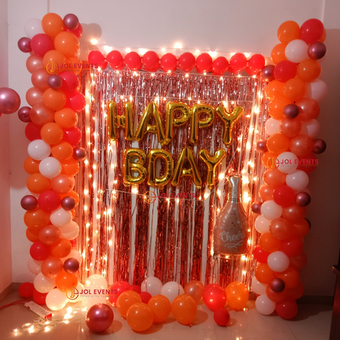 simple birthday surprise decoration at home pune