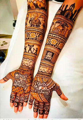 Bridal Mehndi with Messages
