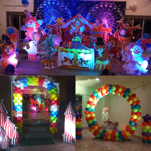 Carnival Theme Summer birthday party Decoration Pune
