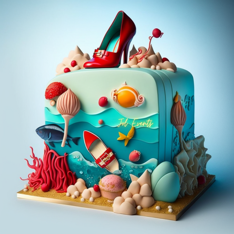 Creative Customised  underwater sea theme cake