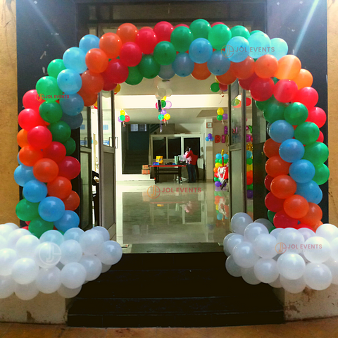 Rainbow Theme Decoration for Summer Birthday Party Pune