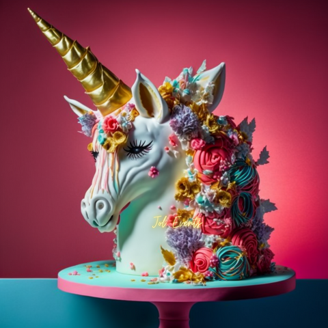 Creative Customised unicorn theme cake