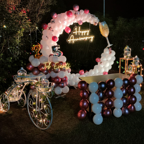 Trending balloon ring decoration for anniversary