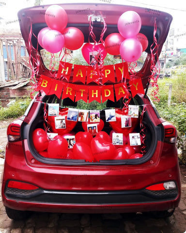 Car Boot Birthday Decoration Surprise